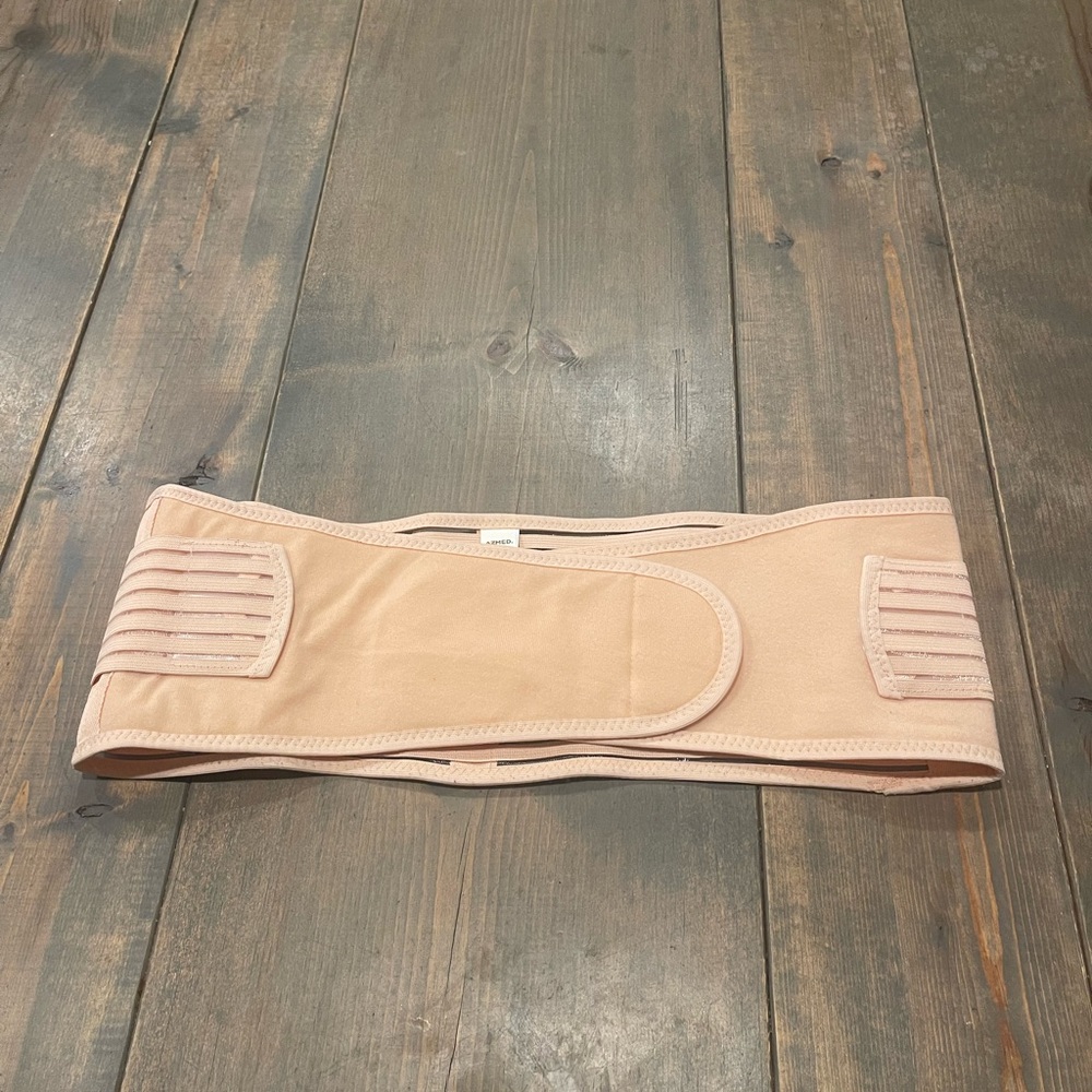 AZMED Women’s Pregnancy/Maternity Belly Adjustable Beige/Tan Belt  43" L x 6" W